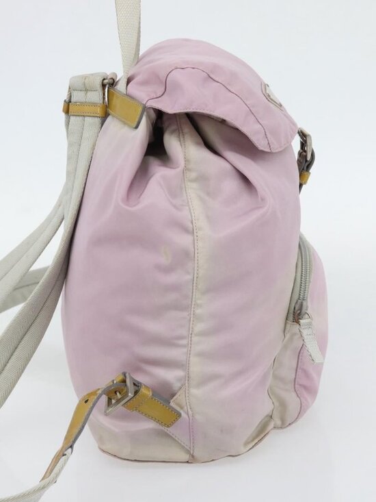 PRADA Backpack Nylon Pink Silver Auth 181159 main image 7